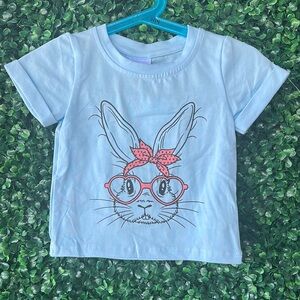 Blue Bunny Graphic Kids T-Shirt